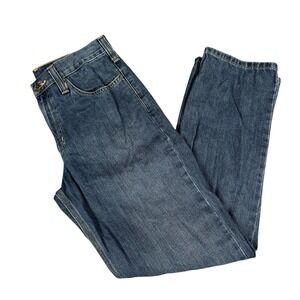 Carhartt Jeans Mens 32x32 Blue Denim Relaxed Fit BD1483-M Workwear Pants